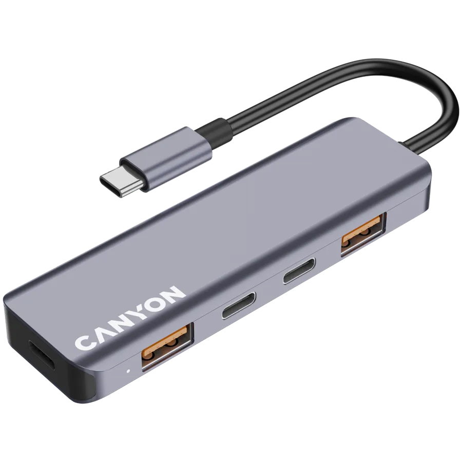 CANYON hub DS-18 5in1 USB-C Grey Slika 4
