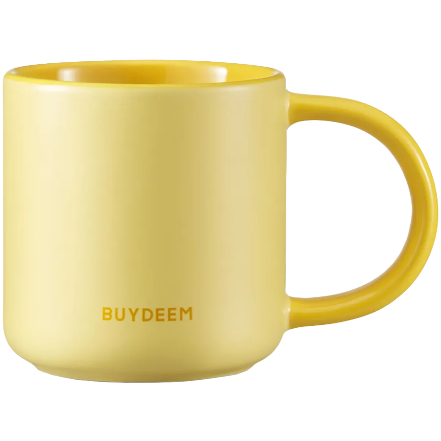 BUYDEEM Ceramic Mug 300 ml, model CD1018, color Mellow Yellow Slika 1