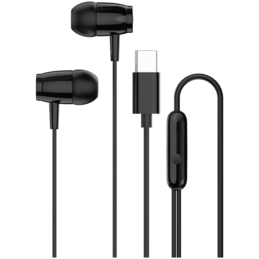 CANYON headphones SEP-5 TYPE-C Black Slika 1