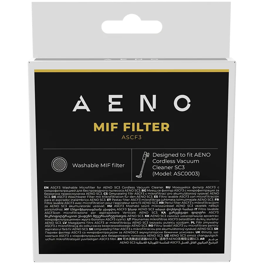 AENO Washable MIF filter for stick vacuum cleaner SC3 Slika 2