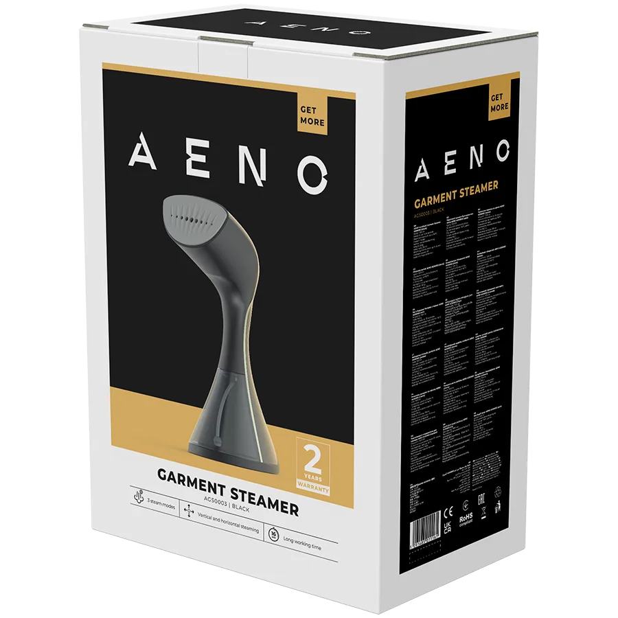 AENO Hand Garment Steamer GS3, 1500W, Detachable Water Tank, 3 steam modes Slika 8