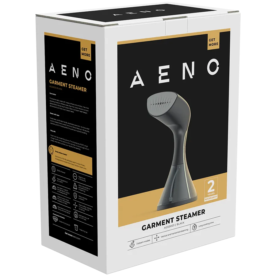 AENO Hand Garment Steamer GS3, 1500W, Detachable Water Tank, 3 steam modes Slika 9