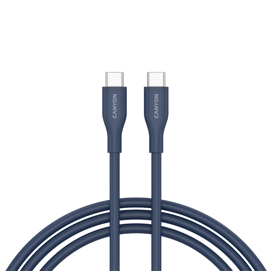 CANYON cable CC60SC10 C-C 60W 1m Silicon Dark blue Slika 1