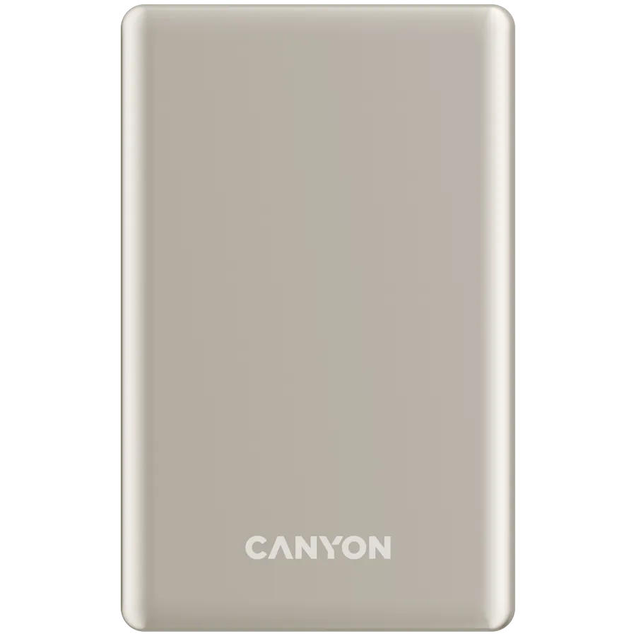 CANYON power bank OnPower 510 slim Magnetic 10000 mAh PD20W Beige Slika 1