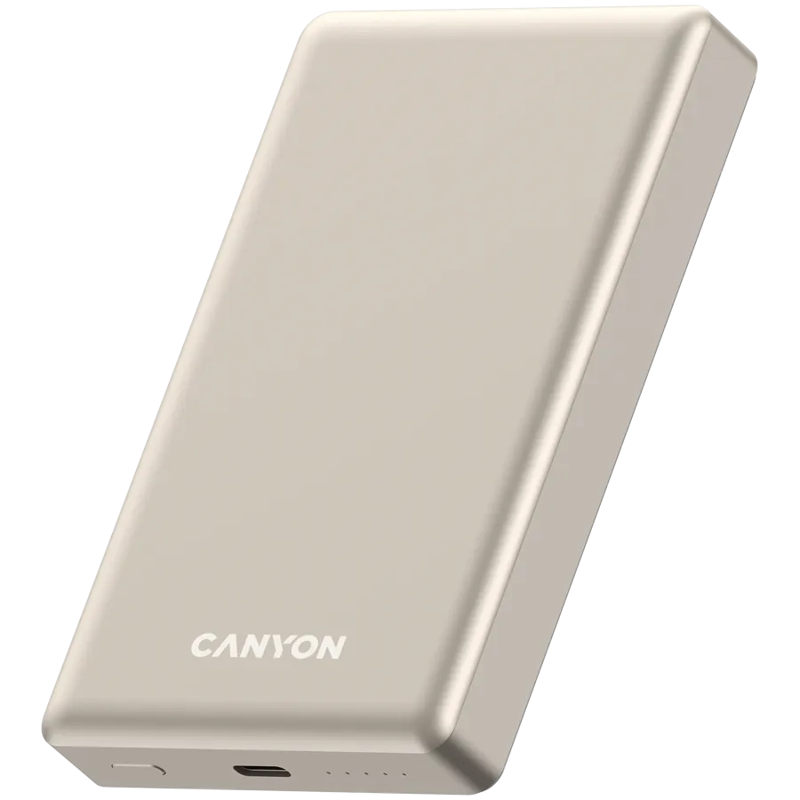 CANYON power bank OnPower 510 slim Magnetic 10000 mAh PD20W Beige Slika 2