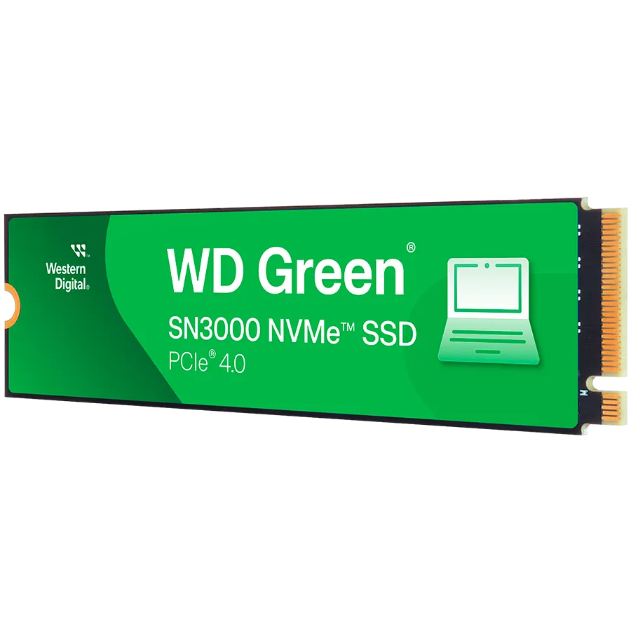 SSD POWERED BY SANDISK WD Green SN3000 1TB M.2 2280 S3-M PCIe Gen4 x4 NVMe, Read/Write: 5000/4200 MBps, TBW: 150 Slika 1
