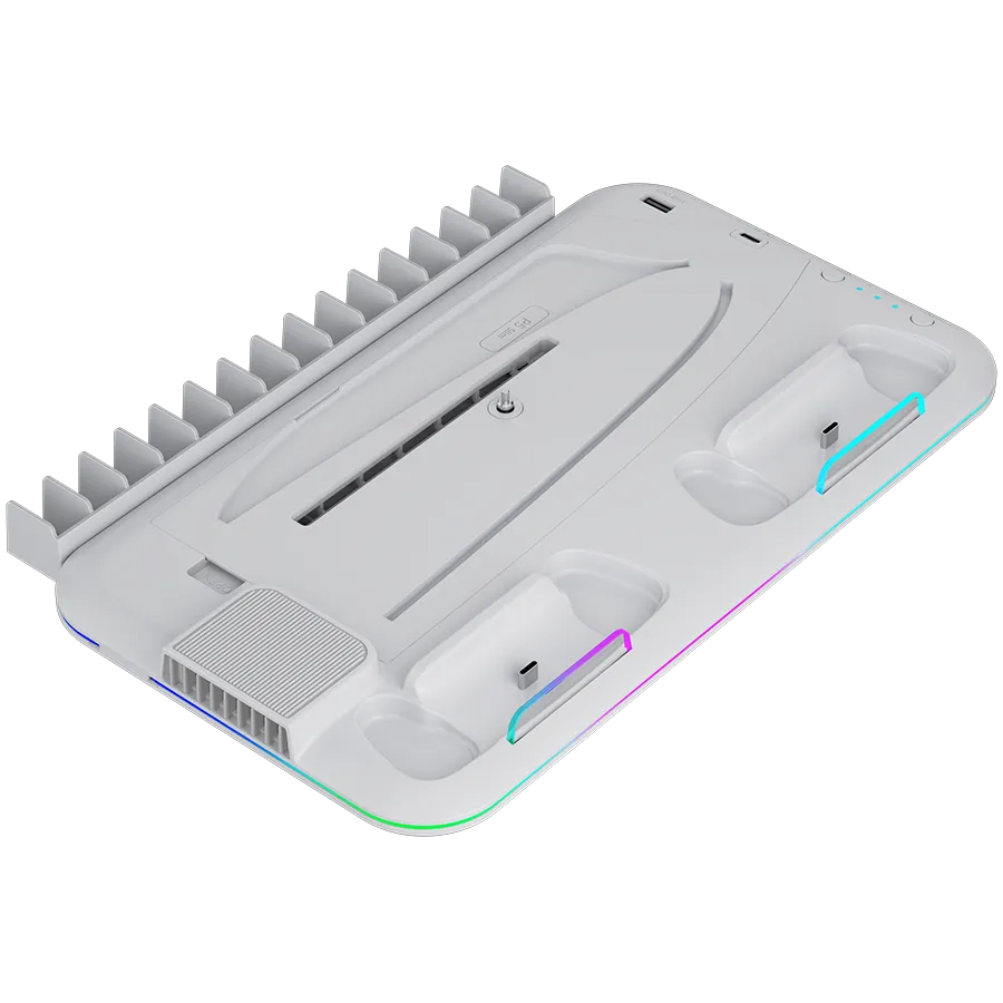 CANYON cooling stand CS-51 RGB PS5 Slim/DE Charge White Slika 1
