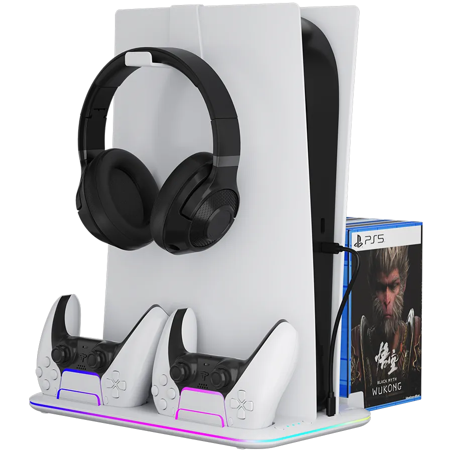 CANYON cooling stand CS-51 RGB PS5 Slim/DE Charge White Slika 4