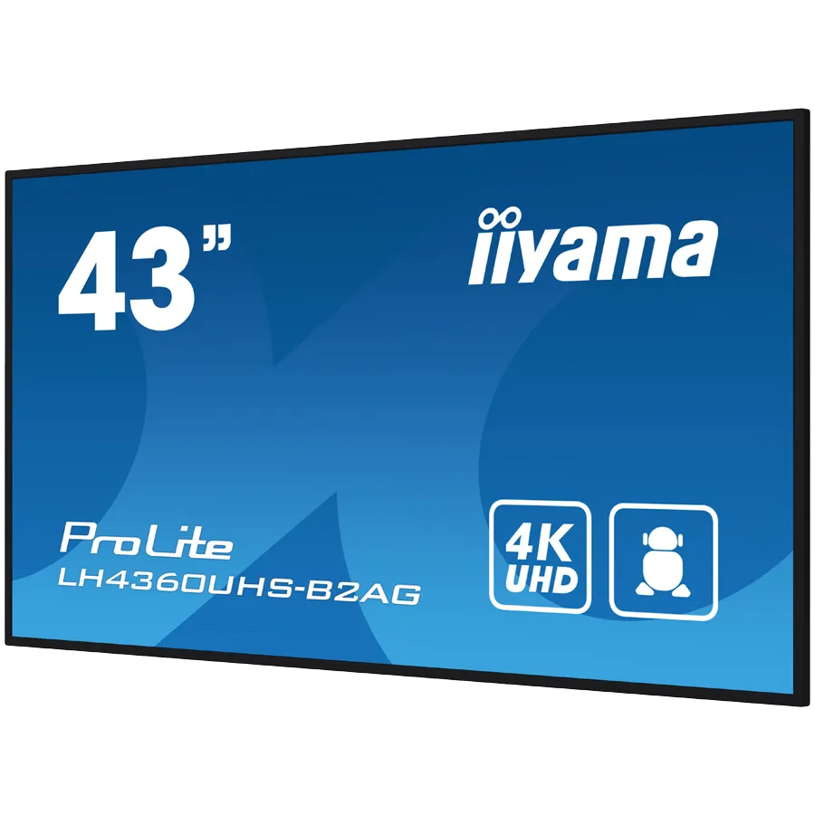 IIYAMA LFD LH4360UHS-B2AG 42.5" VA 3840 x 2160 @60Hz 500 cd/m² 5000:1 8.5ms Android 11 OS, iiSignage², FailOver, EShare landscape, portrait 3y Slika 3