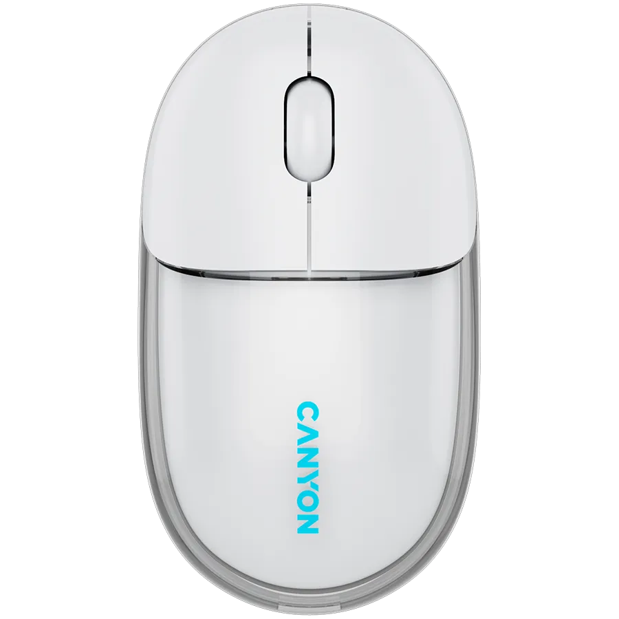 CANYON mouse OnClick 24 BT/ Wireless Transparent/White Slika 1