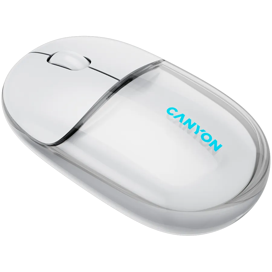 CANYON mouse OnClick 24 BT/ Wireless Transparent/White Slika 3