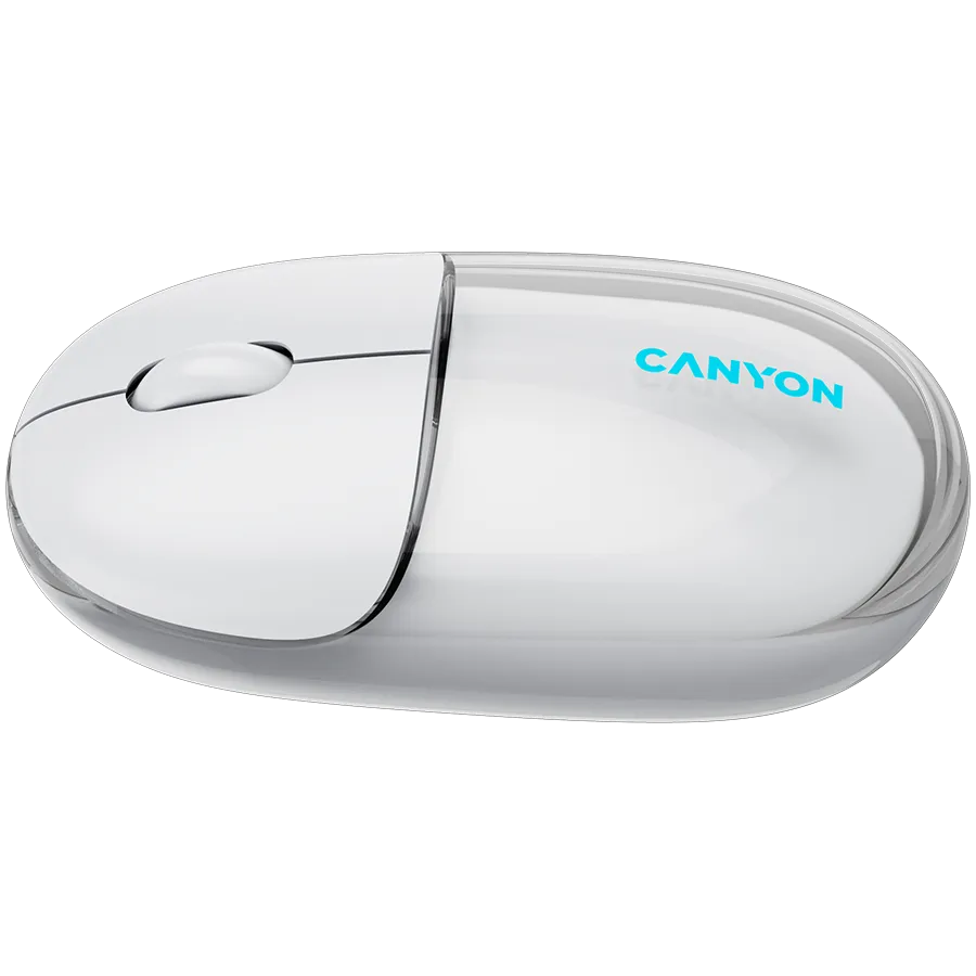 CANYON mouse OnClick 24 BT/ Wireless Transparent/White Slika 4
