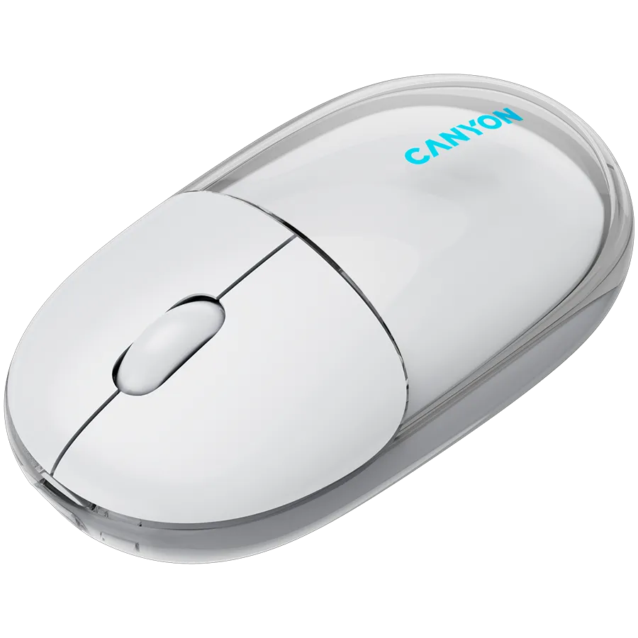 CANYON mouse OnClick 24 BT/ Wireless Transparent/White Slika 5