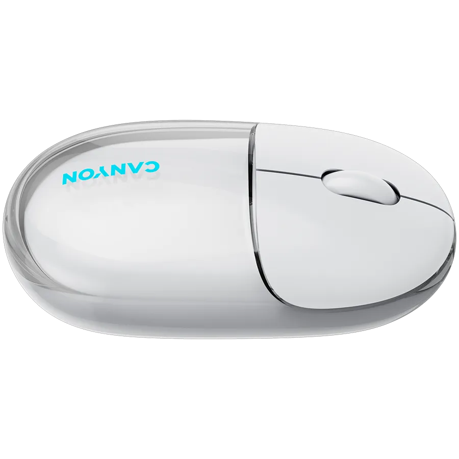 CANYON mouse OnClick 24 BT/ Wireless Transparent/White Slika 7