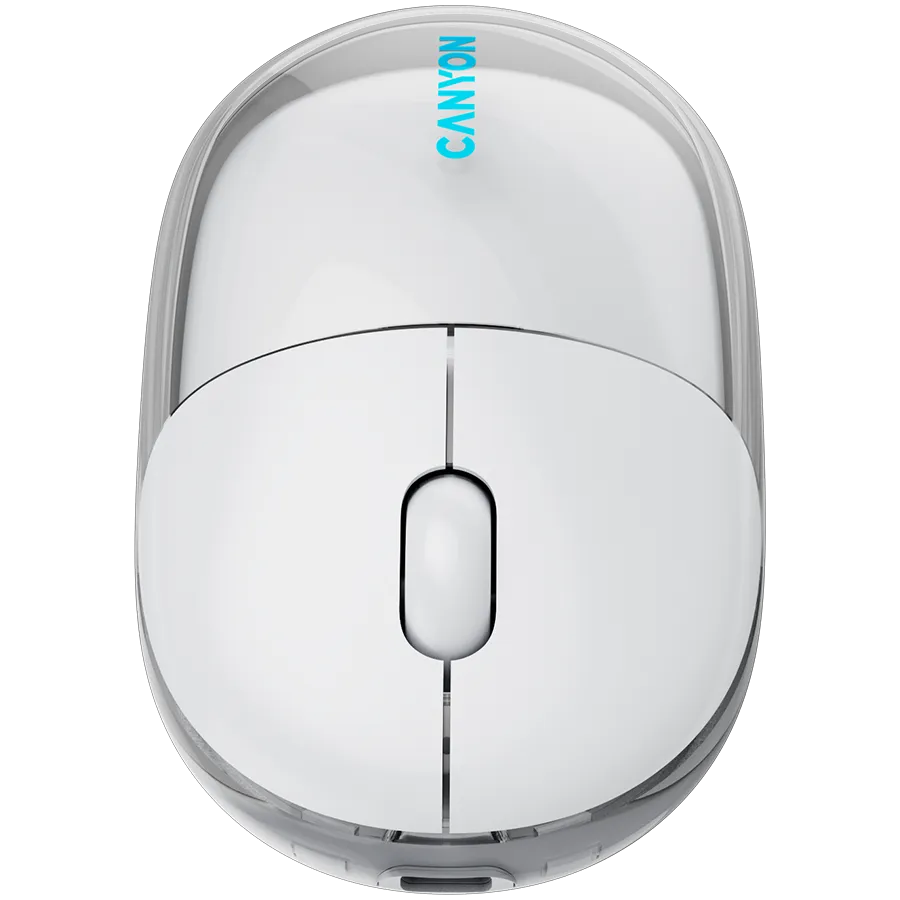 CANYON mouse OnClick 24 BT/ Wireless Transparent/White Slika 9
