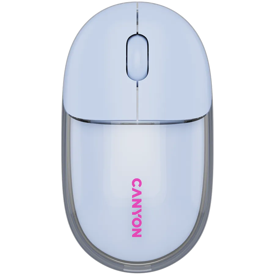 CANYON mouse OnClick 24 BT/ Wireless Transparent/Blue Slika 1
