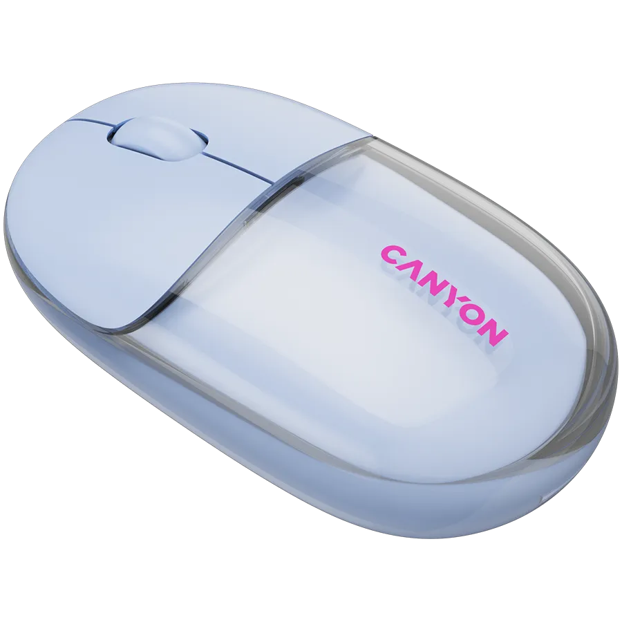CANYON mouse OnClick 24 BT/ Wireless Transparent/Blue Slika 3