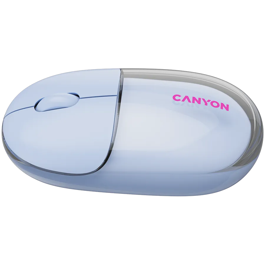 CANYON mouse OnClick 24 BT/ Wireless Transparent/Blue Slika 4
