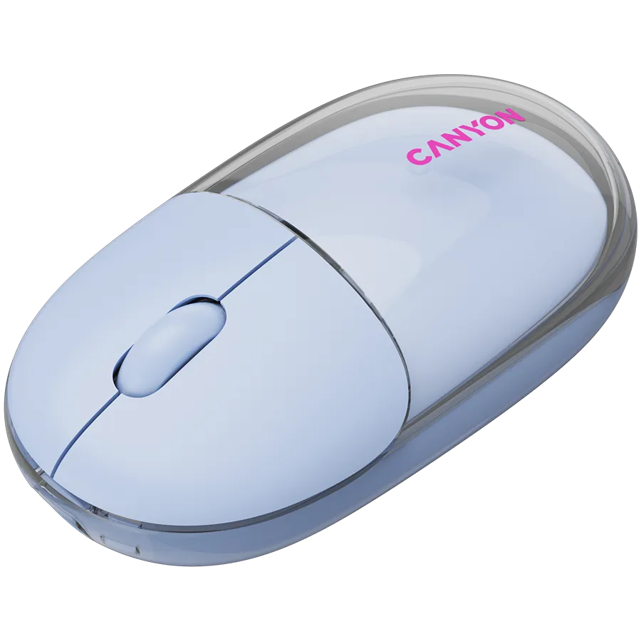 CANYON mouse OnClick 24 BT/ Wireless Transparent/Blue Slika 5
