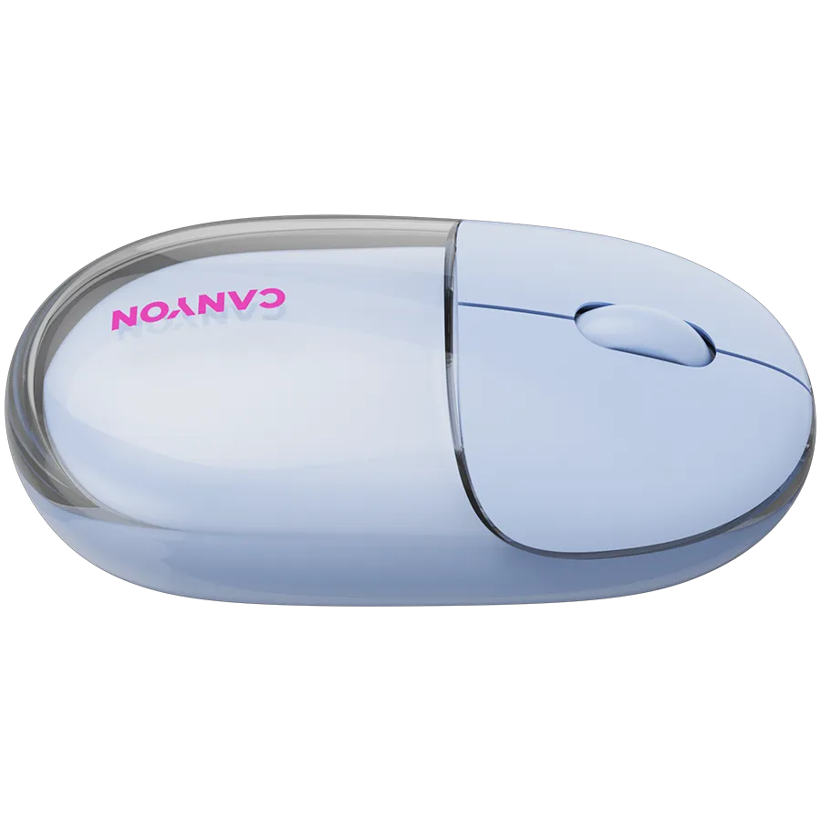 CANYON mouse OnClick 24 BT/ Wireless Transparent/Blue Slika 7