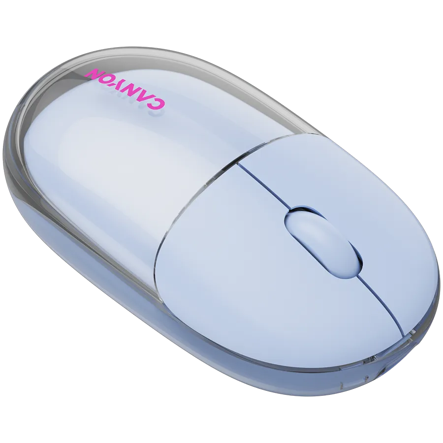 CANYON mouse OnClick 24 BT/ Wireless Transparent/Blue Slika 8