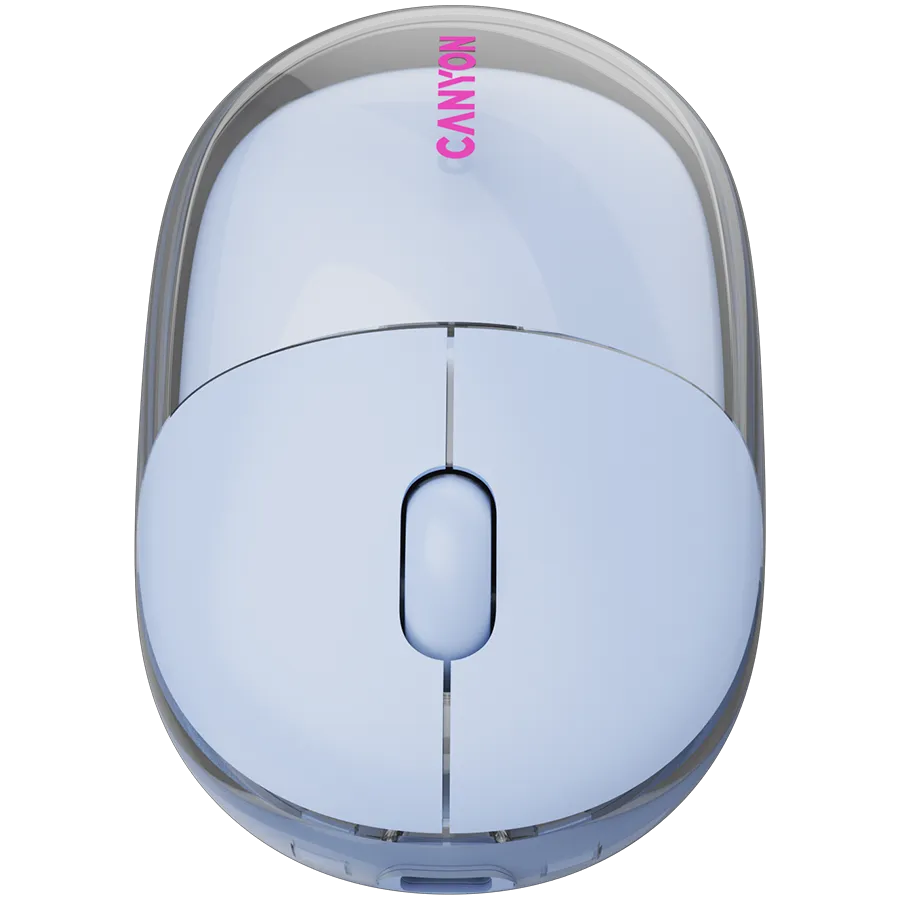 CANYON mouse OnClick 24 BT/ Wireless Transparent/Blue Slika 9