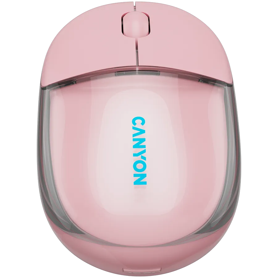 CANYON mouse OnClick 24 BT/ Wireless Transparent/Pink Slika 2