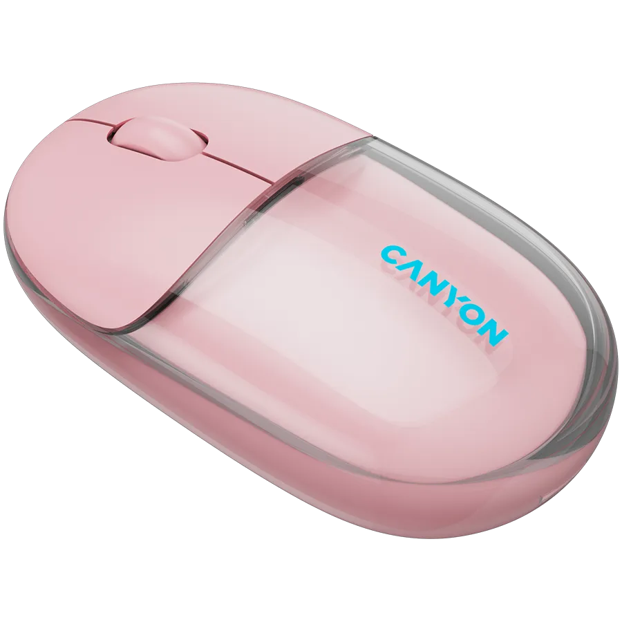CANYON mouse OnClick 24 BT/ Wireless Transparent/Pink Slika 3