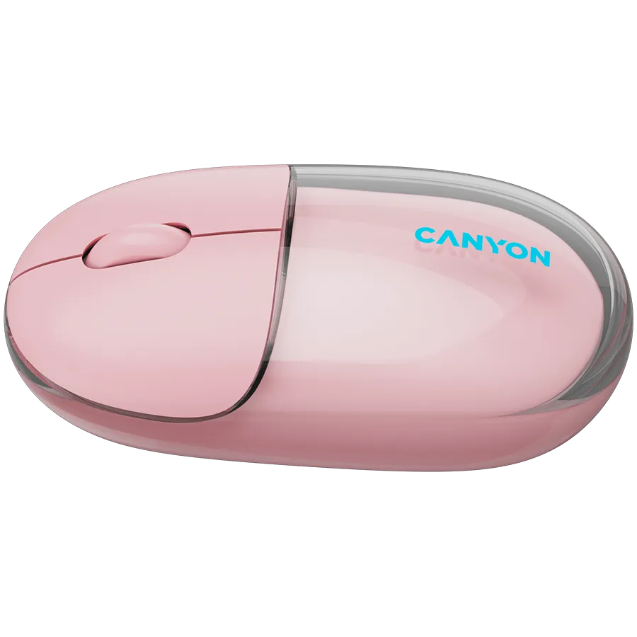 CANYON mouse OnClick 24 BT/ Wireless Transparent/Pink Slika 4