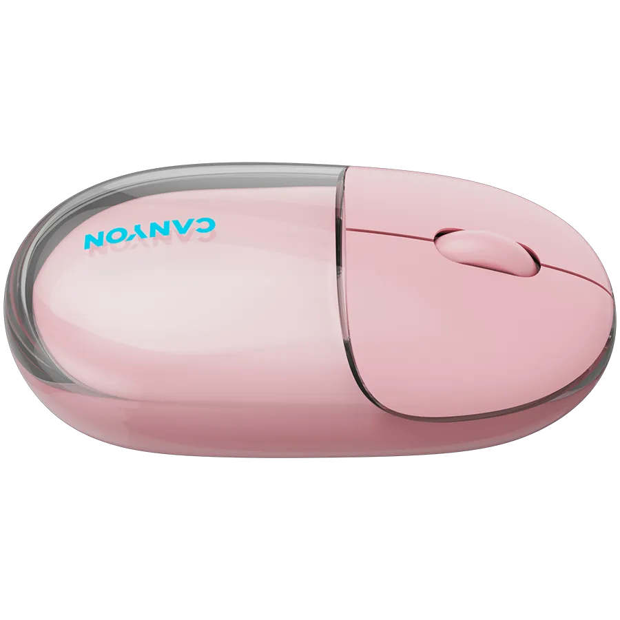 CANYON mouse OnClick 24 BT/ Wireless Transparent/Pink Slika 6