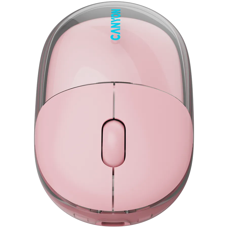 CANYON mouse OnClick 24 BT/ Wireless Transparent/Pink Slika 9