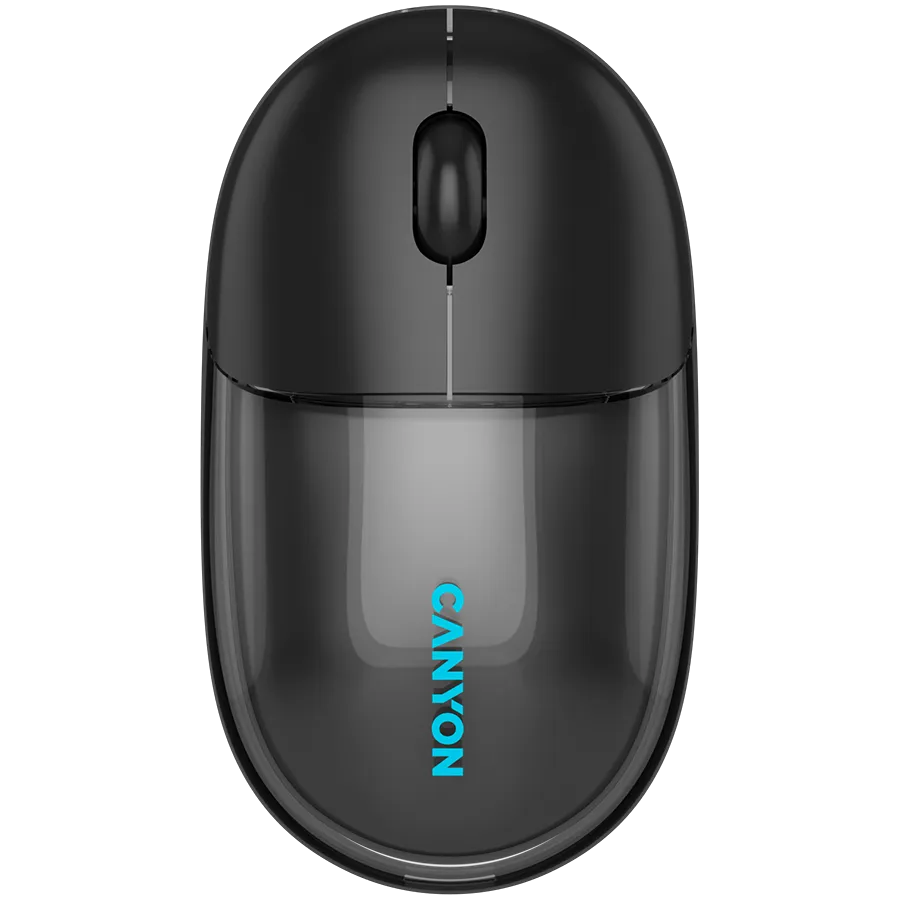 CANYON mouse OnClick 24 BT/ Wireless Transparent/Black Slika 1