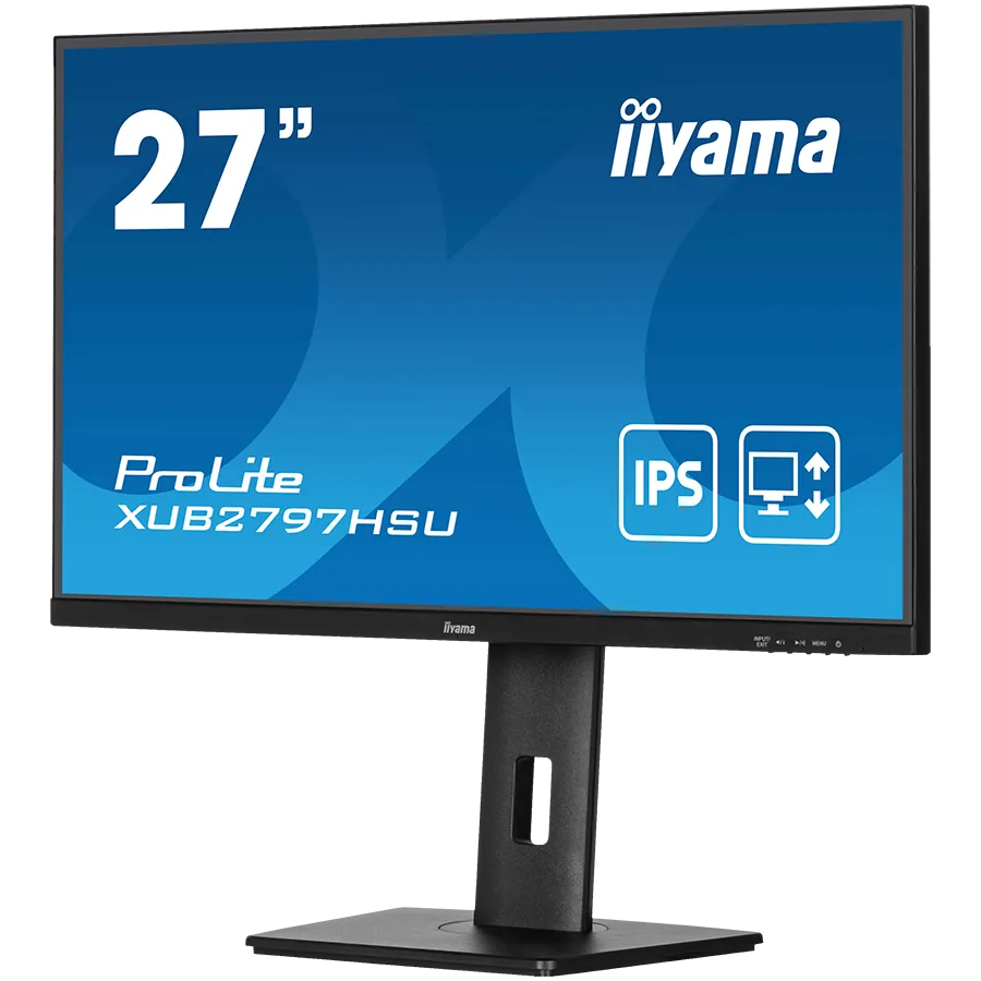 IIYAMA Prolite XUB2797HSU-B2 Business Monitor - 68.6 cm (27''), FULL HD (1920x1080), IPS LED, 100Hz, 300 cd/m², matte / black Slika 3