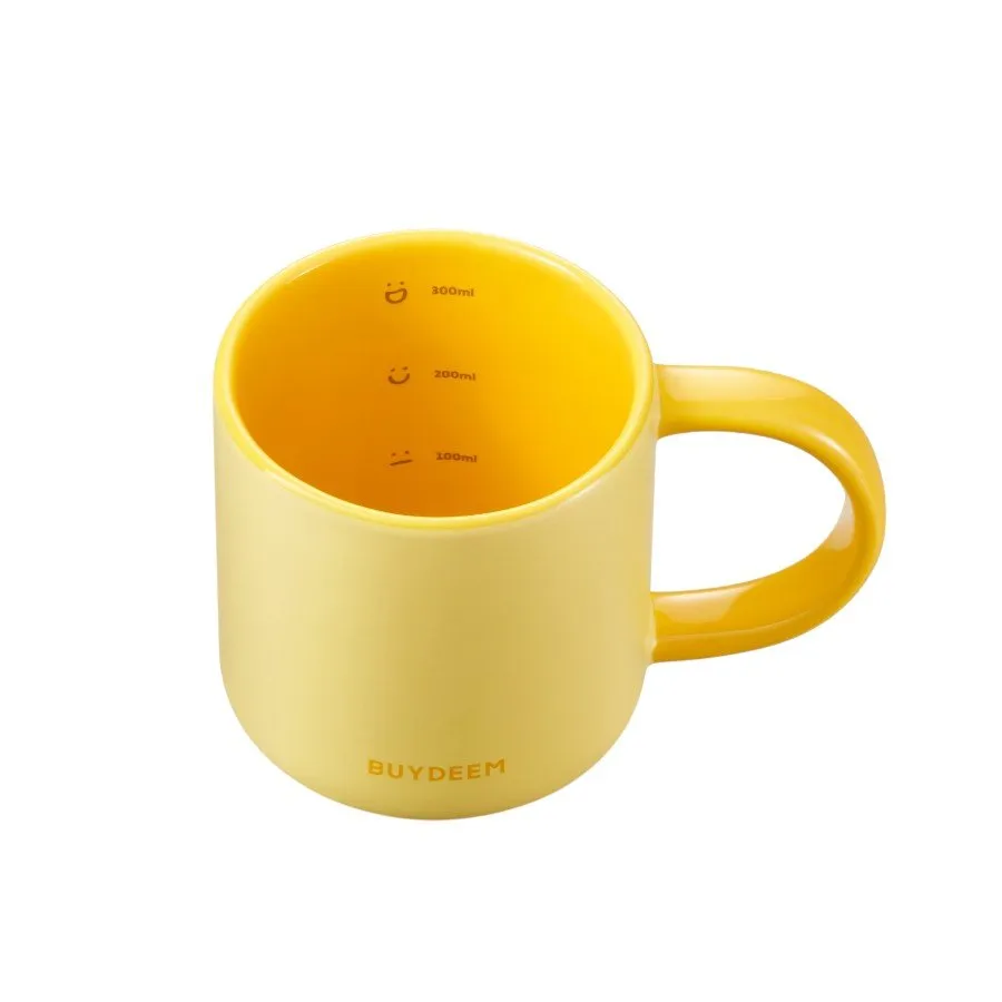 BUYDEEM Ceramic Mug 300 ml, model CD1018, color Mellow Yellow Slika 2