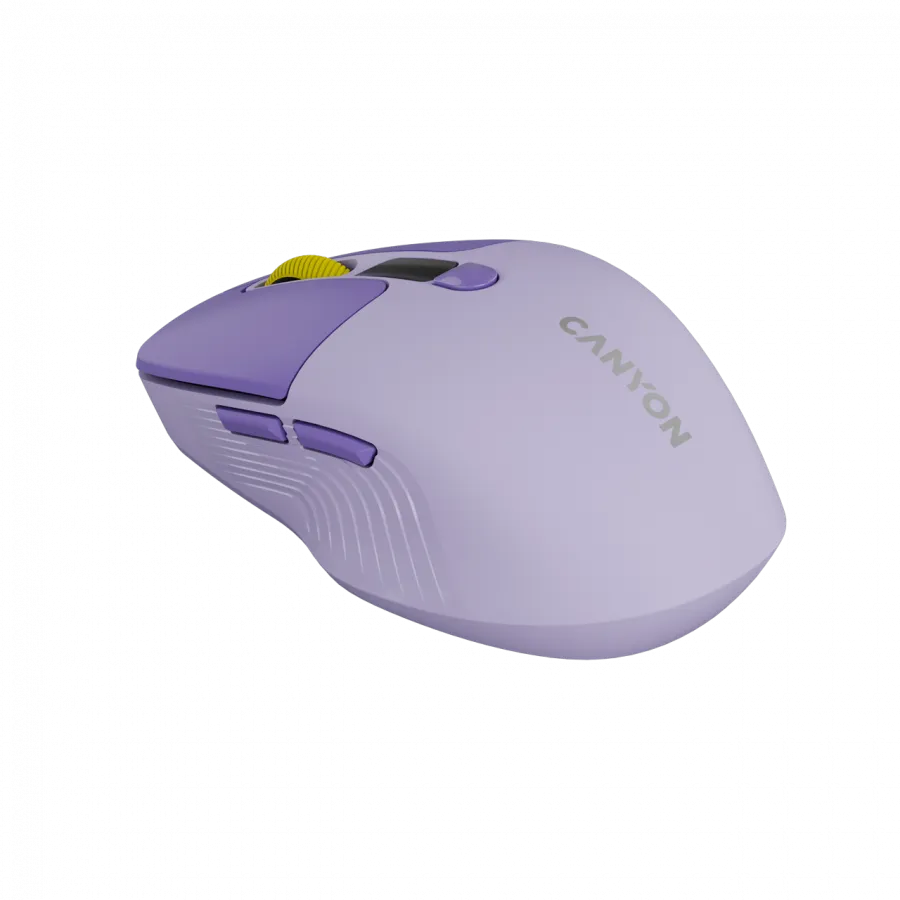 CANYON mouse MW-26 LCD Silent Dual Mode Wireless Violet Slika 3