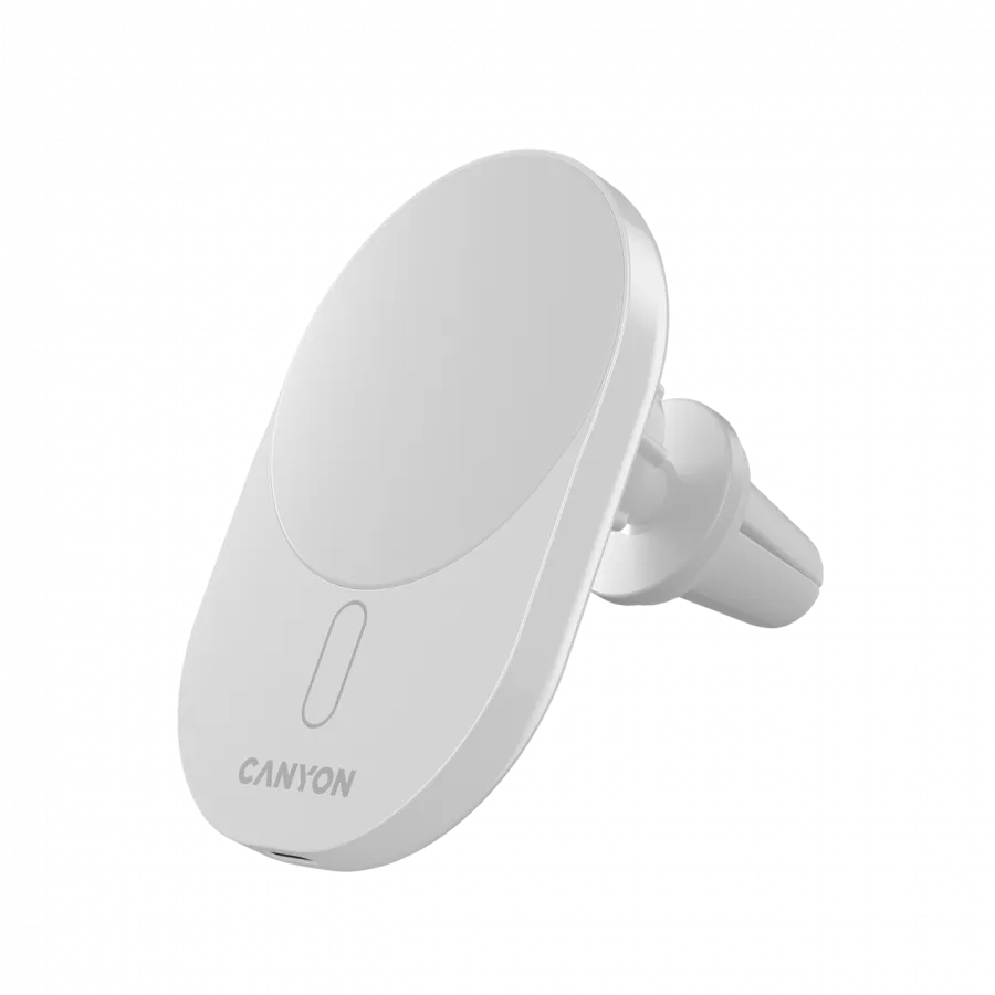 CANYON car charger OnGrip 105 15W Qi2 Wireless White Slika 1