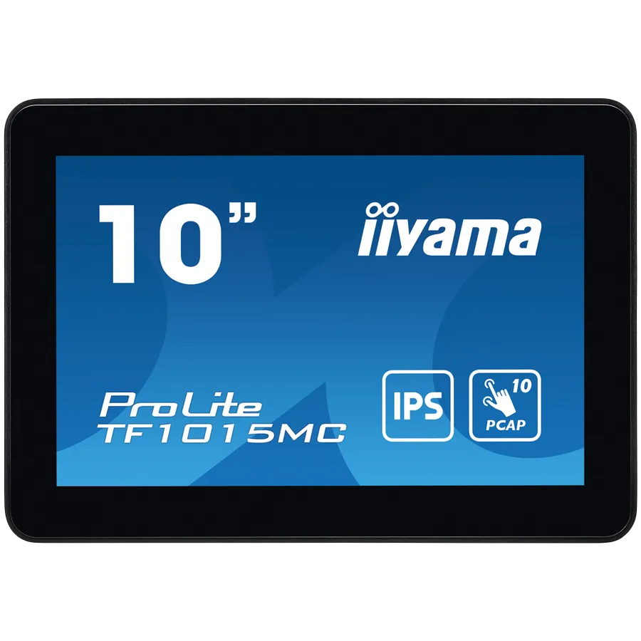 The ProLite TF1015MC (10.1 inch) uses PCAP touch technology and is built into an eye catching bezel with edge-to-edge glass. Equipped with a foam seal finish it supports seamless integration into kiosks and provides IP65 rating. Slika 1