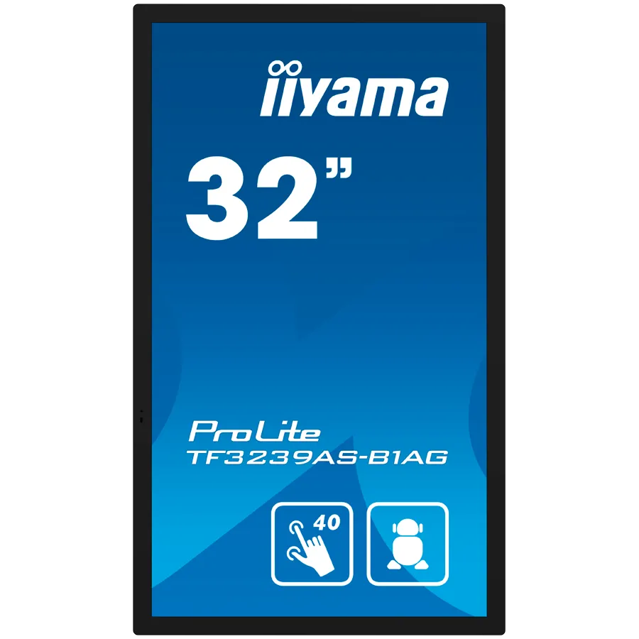 IIYAMA LFD TF3239AS-B1AG 32" 12pt Open Frame PCAP interactive large format display 500 cd/m² 8ms 	projective capacitive 12 points touch through-glass, temperature sensor with fan control Slika 2