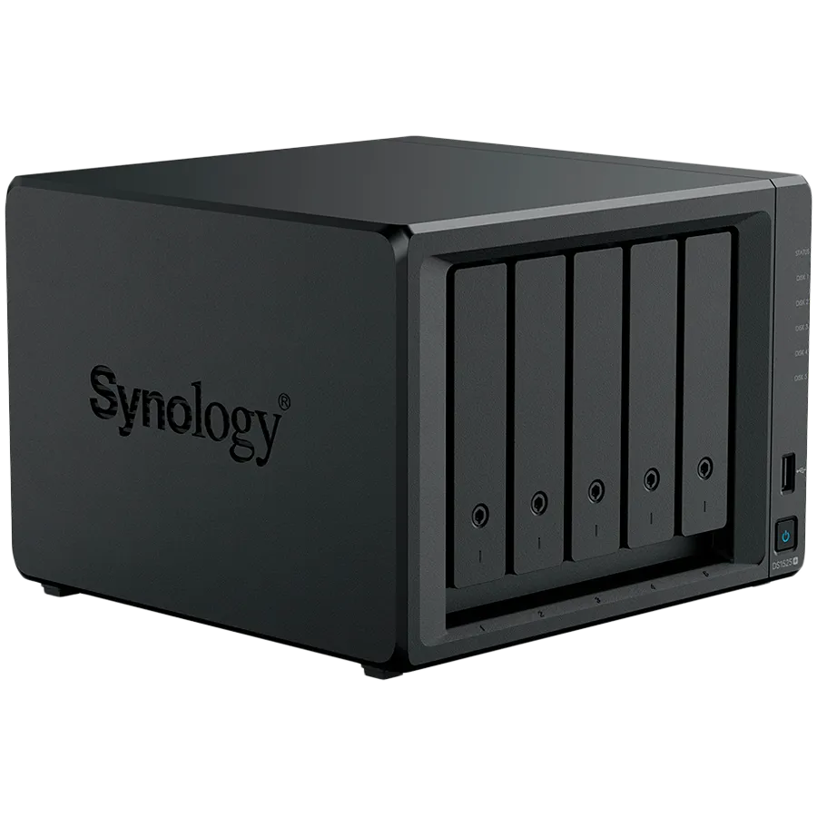 Synology DiskStation DS1525+ Tower, 5-Bays 3.5'' SATA HDD/SSD, 2 x M.2 2280 NVMe SSD slot, CPU AMD Ryzen V1500B 4-core 2.2 GHz, 8 GB DDR4 ECC SODIMM, 2x RJ-45 2.5 GbE LAN Port; 2x USB 3.2; 1 xUSB Type-C expansion port; 2.67 kg; 3yr warranty Slika 6