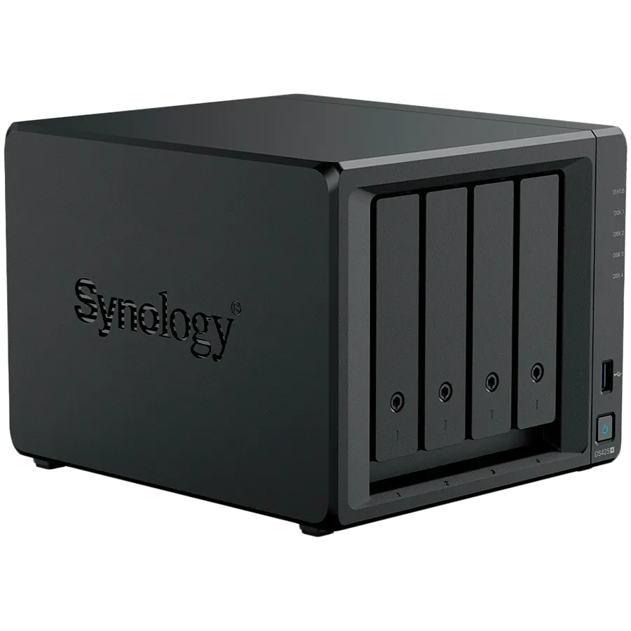 Synology DiskStation DS425+ Tower, 4-Bays 3.5'' SATA HDD/SSD, 2 x M.2 2280 NVMe SSD slot, CPU Intel Celeron J4125 4-core 2.0 GHz, 2 GB DDR4 non-ECC SODIMM, 1x RJ-45 2.5 GbE LAN, 1x RJ-45 1GbE LAN Port; 2x USB 3.2; 2.18 kg; 3yr warranty Slika 6