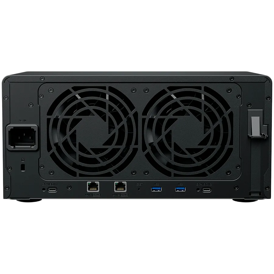 Synology DiskStation DS1825+, Tower, 8-BAY 3.5'' SATA HDD/SSD,  2xM.2 2280 NVMe SSD, CPU AMD Ryzen Quad-Core 2.2 GHz, 8GB DDR4, 2xRJ-45 2.5GbE LAN Port, 3xUSB 3.2, 2 x USB-C expansion ports (Expandable to 18 Bays with 2 x DX525), 1xGen3 x8 PCIe,3y Slika 4