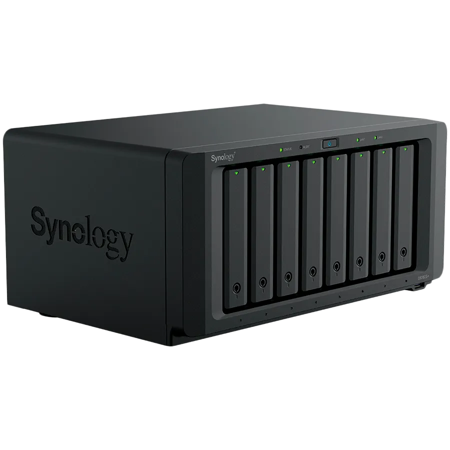 Synology DiskStation DS1825+, Tower, 8-BAY 3.5'' SATA HDD/SSD,  2xM.2 2280 NVMe SSD, CPU AMD Ryzen Quad-Core 2.2 GHz, 8GB DDR4, 2xRJ-45 2.5GbE LAN Port, 3xUSB 3.2, 2 x USB-C expansion ports (Expandable to 18 Bays with 2 x DX525), 1xGen3 x8 PCIe,3y Slika 6
