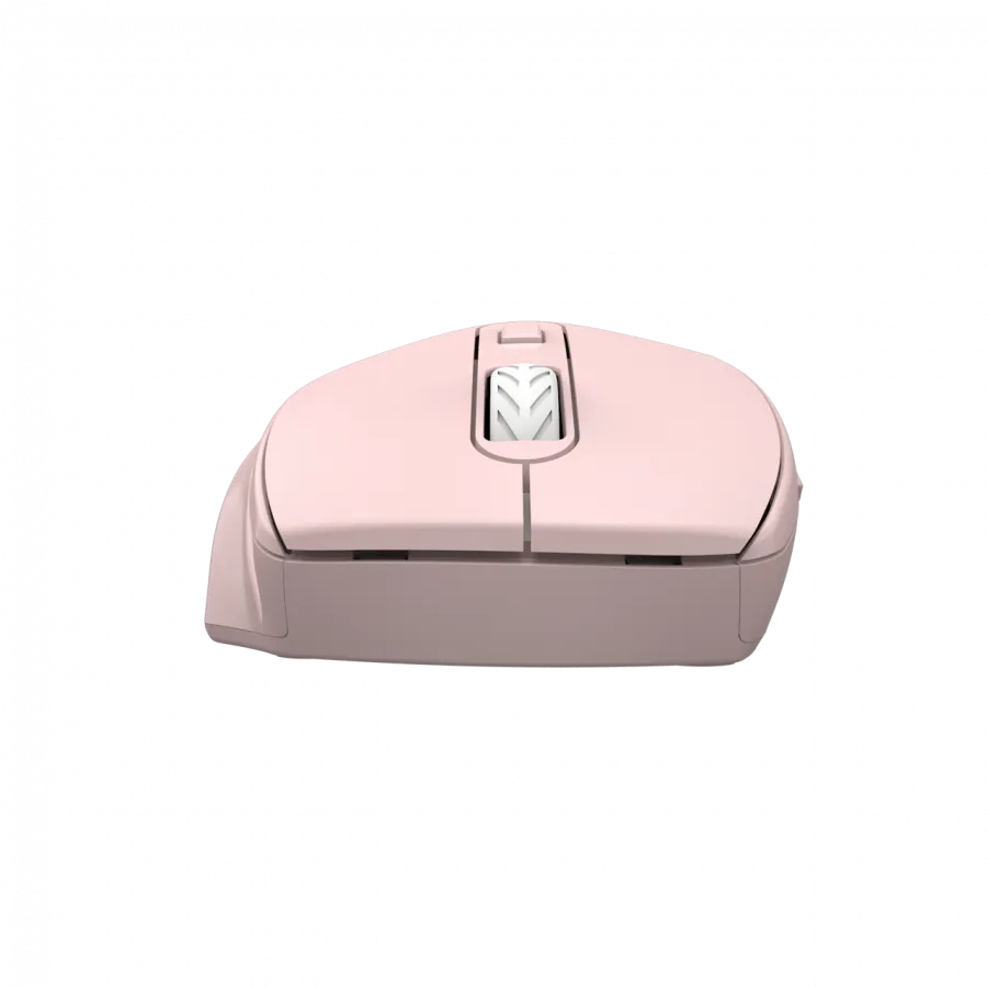 Canyon 6 buttons wireless 2.4Ghz mouse, MX8650A Sensor, DPI up to 1600,Injection case, 3 M life times left and right switches, 2xAAA battery, ABS material. Size: 105x71x40mm, Weight: 59g, Pink Slika 4