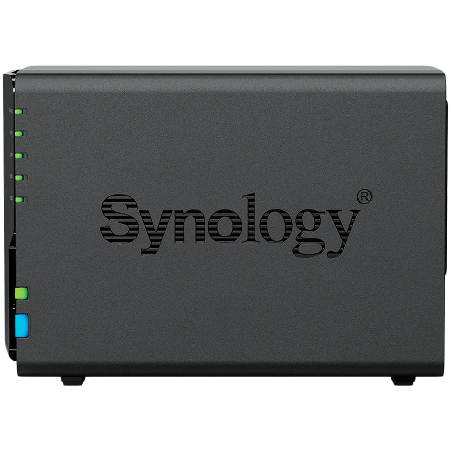 Synology DS225+, Tower, 2-bays 3.5'' SATA HDD/SSD, CPU Inte Celeron J4125 4-core (4-thread) 2.0 GHz, burst up to 2.7 GHz, 2 GB DDR4 non-ECC (expandable up to 6 GB), 1xRJ-45 1GbE LAN, 1xRJ-45 2.5 GbE LAN, 2xUSB 3.2 Gen 1, 1.3 kg, 3yr warranty Slika 3