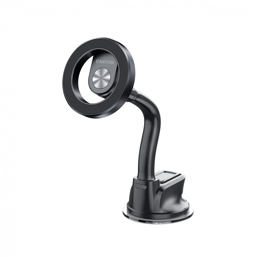 CANYON Magnetic car holder OnGrip 12 suction + air vent Black Slika 2