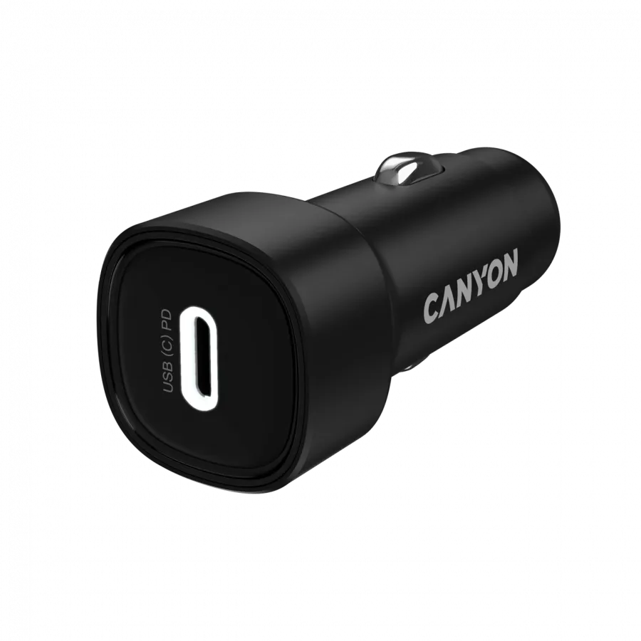 CANYON car charger OnDrive 30 PD 30W USB-C Black Slika 1