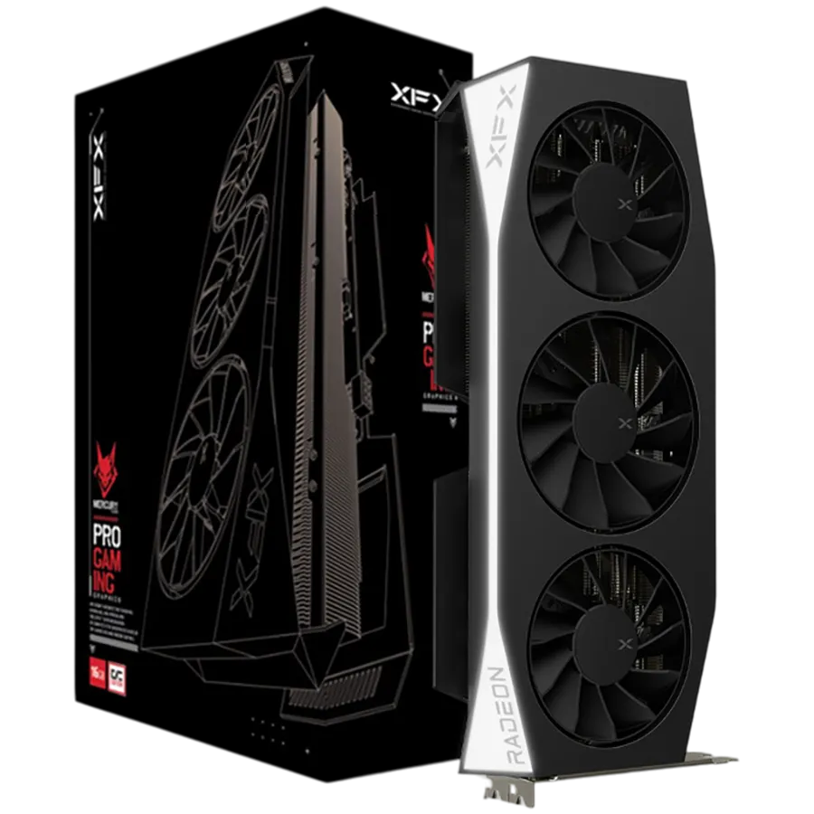 XFX AMD Radeon RX-9060XT Mercury OC Gaming 16GB GDDR6 128bit, 3320MHz / 20 Gbps, 2x DP, 1x HDMI, 2 fan, 2 slot Slika 1