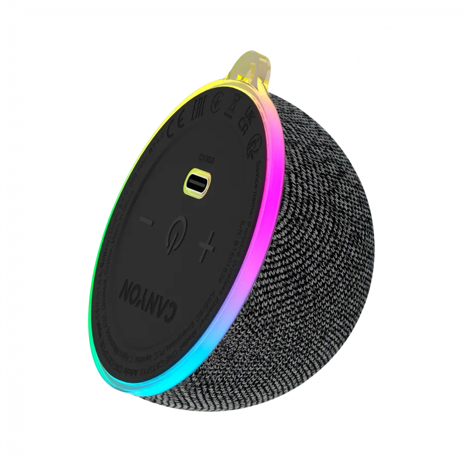 CANYON Magnetic BT speaker OnMove 13 5W Black Slika 2