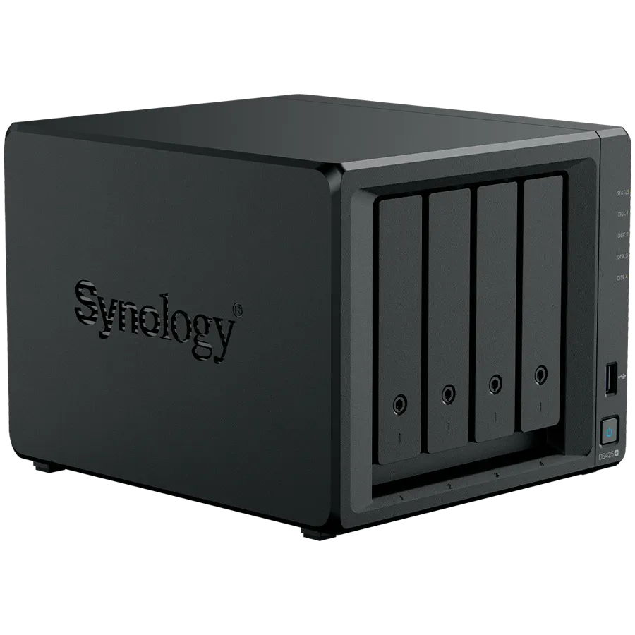 Synology DiskStation DS425+ Tower, 4-Bays 3.5'' SATA HDD/SSD, 2 x M.2 2280 NVMe SSD slot, CPU Intel Celeron J4125  4-core 2.0 GHz, 2 GB DDR4 non-ECC SODIMM, 1x RJ-45 2.5 GbE LAN, 1x RJ-45 1GbE LAN Port; 2x USB 3.2;  2.18 kg; 3yr warranty Slika 5