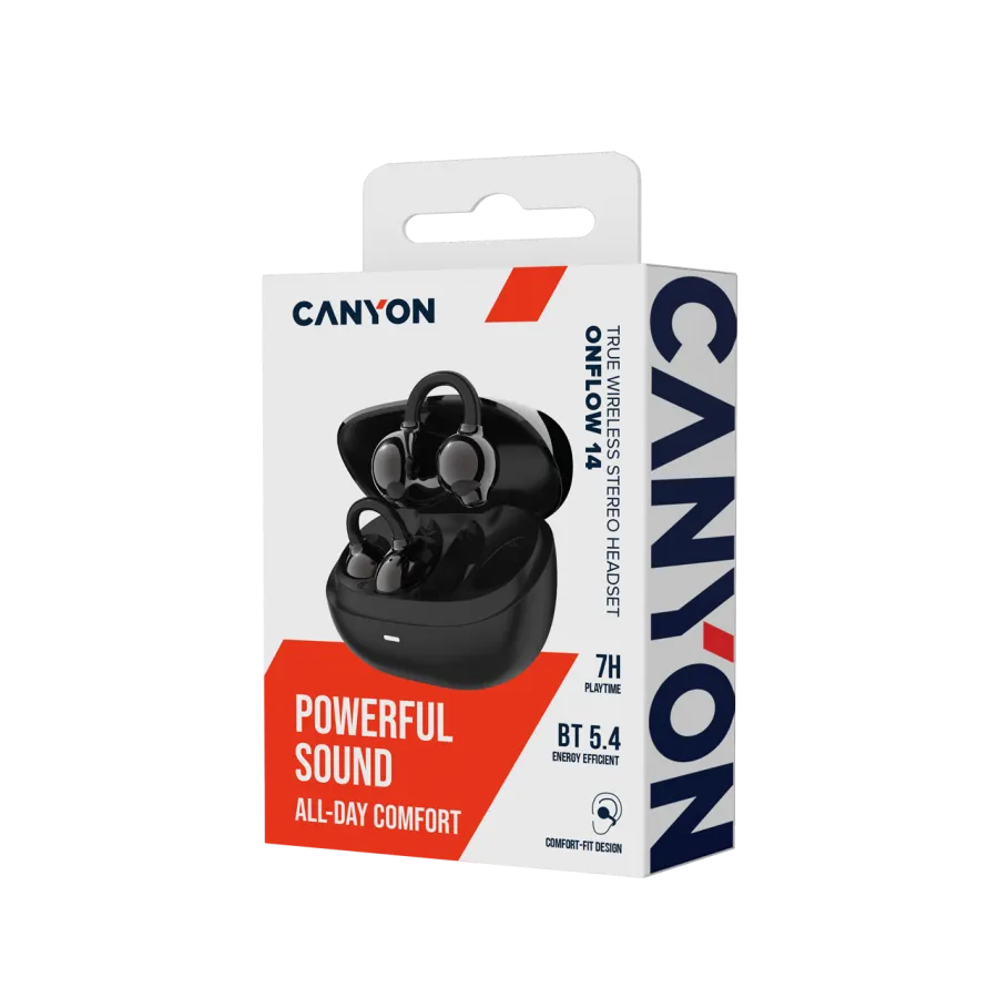 CANYON OWS Ear Clips headset OnFlow 14 Black Slika 5